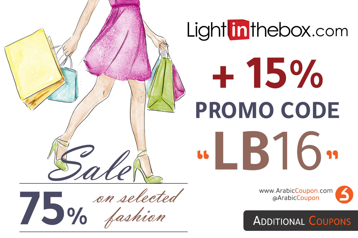 SALE up to 75% from LightInTheBox onn fashion items with 15% additional promo code
