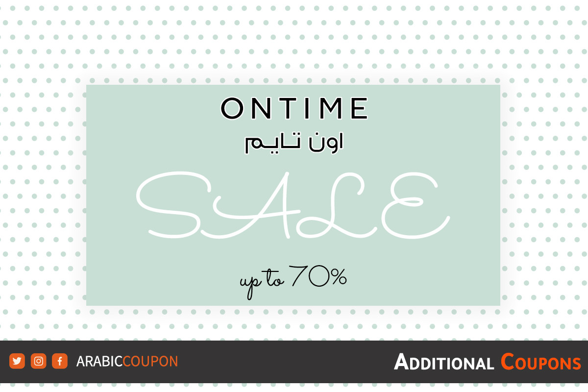 Ontime HUGE SALE up to 70% with an extra coupon & promo code