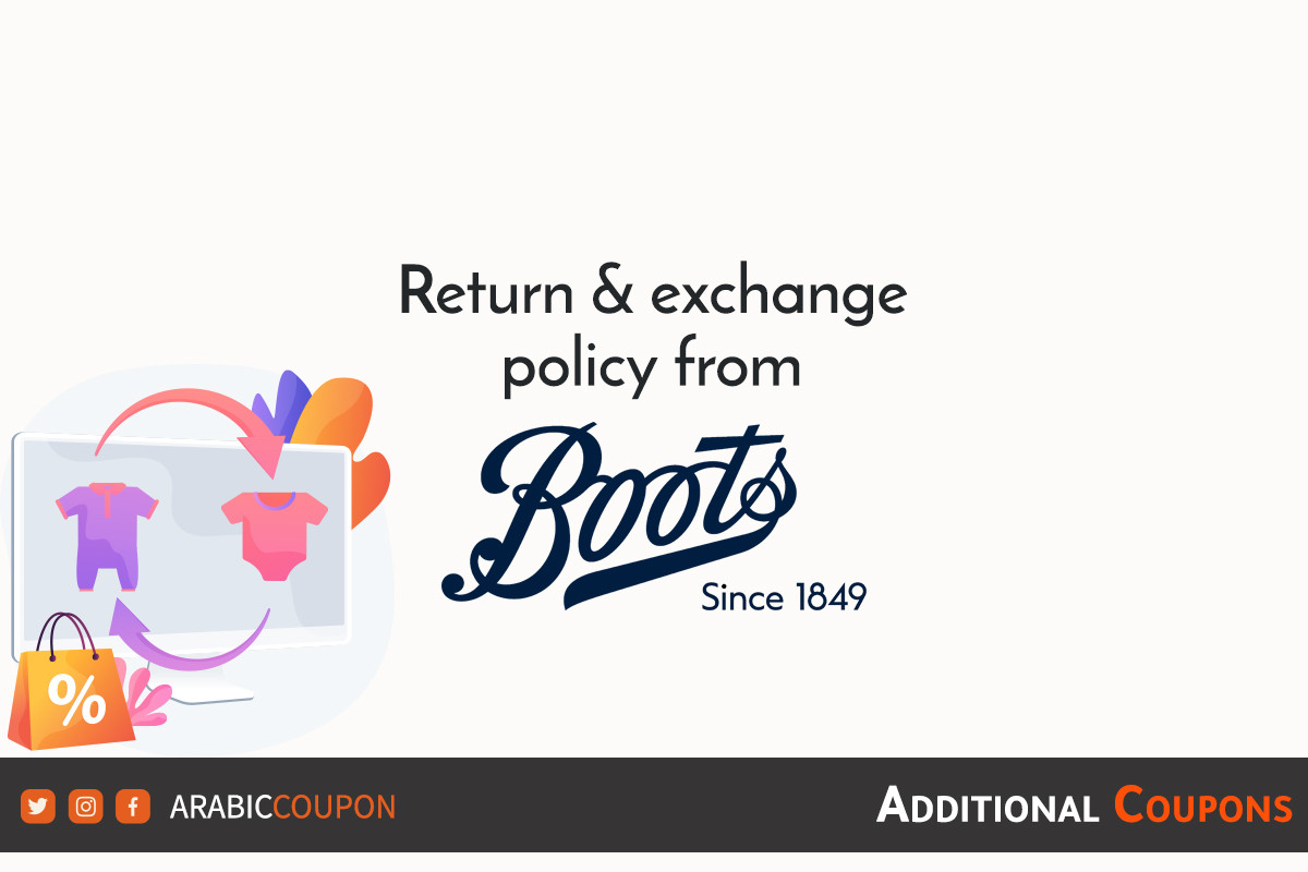 Return and exchange policy with the method of canceling orders from Boots with extra coupons