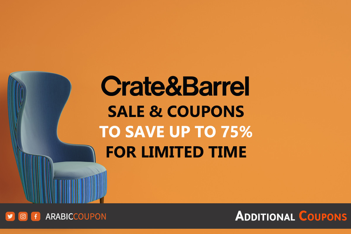 Crate & Barrel Sale and coupons to save more than 75% for limited time