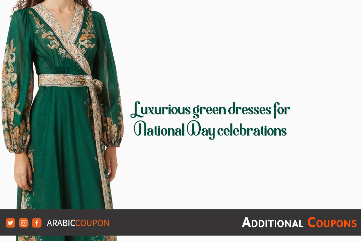 Luxurious green dresses for National Day celebrations