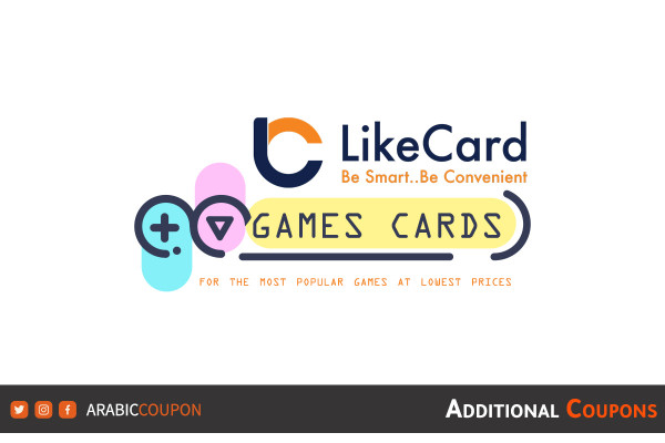 Discover the new collection of game cards offered by LikeCard with additional coupons & promo codes
