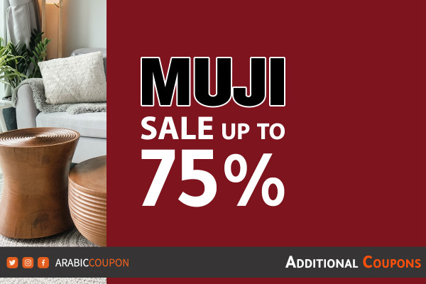 Highest MUJI SALE up to 75% off with additional 12% coupon code