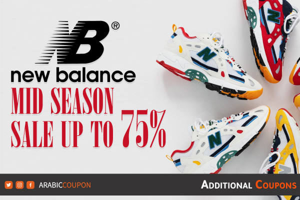 New Balance launches 75% off mid-season SALE with additional coupons