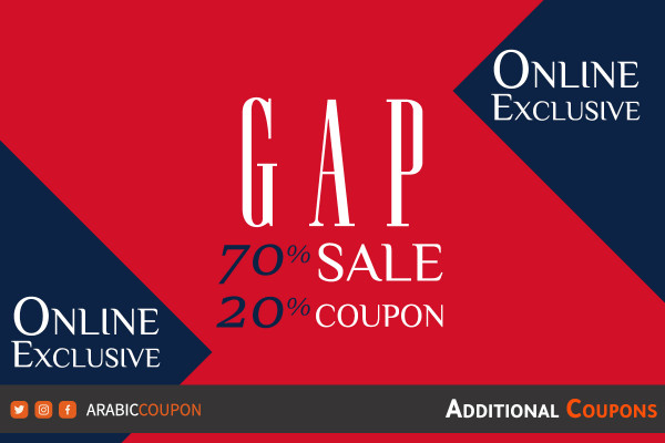 Discover 70% GAP Sale with extra 20% GAP promo code