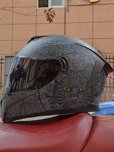 61% off Cat Print Casco Bike Helmet with AliExpress Coupon