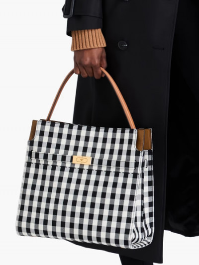 67% off Tory Burch Checked Canvas Bag with The Outnet Promo Code