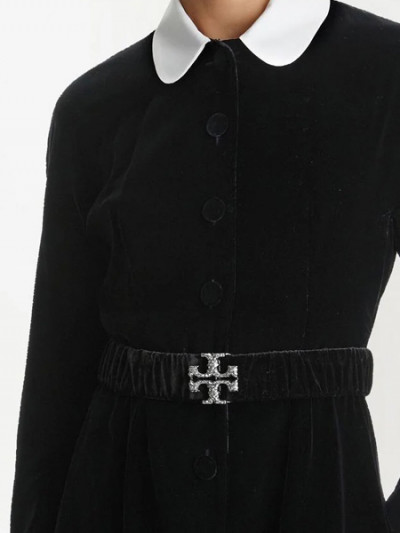 Tory Burch Eleanor velvet stretch belt - 70% off and Farfetch Coupon