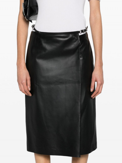 80% Farfetch Sale on Givenchy Black Leather Skirt on Black Friday with Farfetch Promo Code