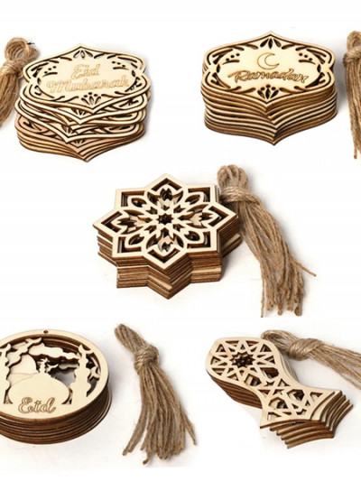 Hanging wooden Ramadan decorations "10 pieces" - 74% OFF - Aliexpress promo code